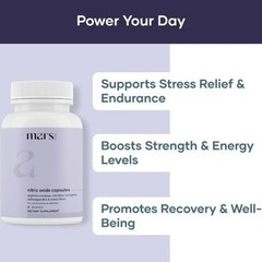 Mars Nitric Oxide Capsule Supplement Pills Pack Of 2 – Supports Energy,