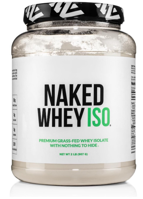 Naked Whey Isolate Unflavored 30g Grass Fed Protein 28 Servings