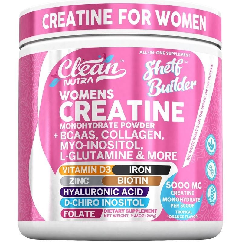 Creatine for Women | Creatine Monohydrate+BCAA Powder Myo-Inositol Collagen