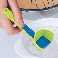 Protein Powder Measuring Spoon Sliding Funnel Milk Powder Scoop Kitchen Tool 1pc