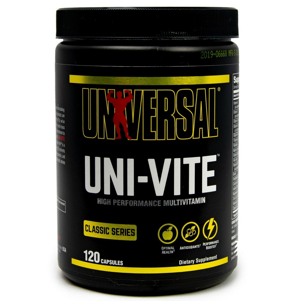 Universal Nutrition UNI-VITE multi-vitamin 120 Capsules Univite Animal Pak