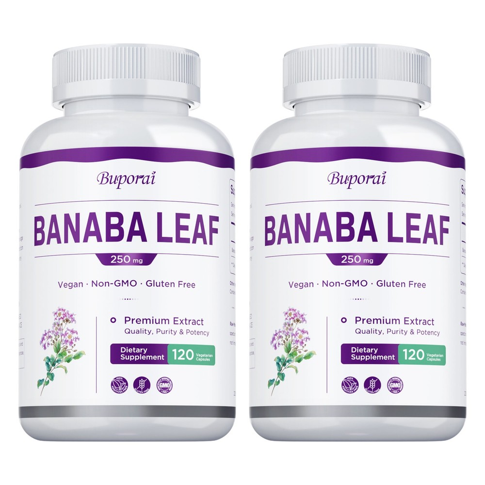 Banaba Leaf 240pcs – Reduce Stress and Anxiety, Sleep Quality, Boosts Vitality