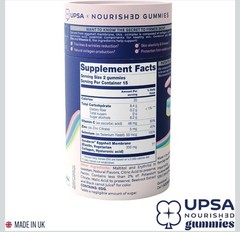 UPSA x Nourished Collagen Skin Lift Gummies Sugar-Free Gluten-Free 30 Count