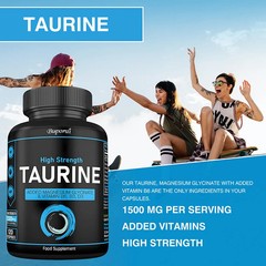 Taurine 120pcs, Reduce Fatigue, Muscle Strength, Support Nervous System Health