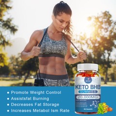 Keto Slimming Gummies 20,000mg Apple Cider Vinegar ACV Weight Loss Fat Burn 60pc