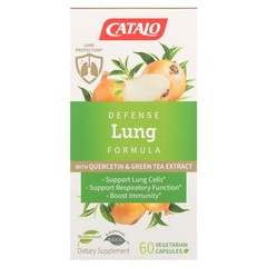 2 X CATALO, Defense Lung Formula with Quercetin & Green Tea Extract, 60 Vegetar