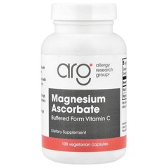 2 X Allergy Research Group, Magnesium Ascorbate, 100 Vegetarian Capsules