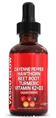 Cayenne Pepper Hawthorn, Beet root, Turmeric, Berberine/Panax Vitamin K2+D3 2oz