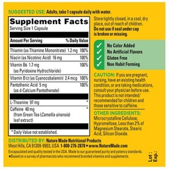 Nature Made Focus Boost Capsules, Green Tea Caffeine + L 30 Count (Pack of 1)