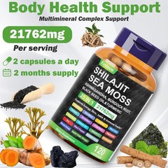 Certified Organic Sea Moss Capsules – Irish Sea Moss Bladderwrack Burdock Root