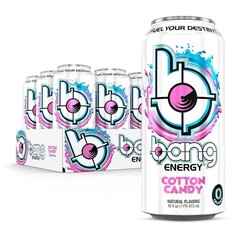Bang Energy Cotton Candy, Sugar-Free Drink, 16 Ounce (Pack of 12) *