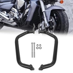 Engine Guard Highway Crash Bar Protector Replacement for Suzuki Boulevard Black