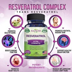 Resveratrol Extract Supplements Supports Joints Nervous System 120 Pills US