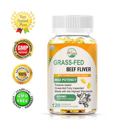 Grass Fed Beef Liver Capsules 4500MG – Max Potency,Immune Support, Heart Health