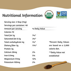 Essentials Organic Premium Ground Flaxseed 14 Oz