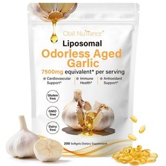 Aged Garlic Extract, 7500mg Odorless 200 Count (Pack of 1)