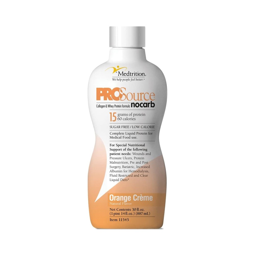 ProSource NoCarb Oral Supplement Orange Creme 32 oz Bottle