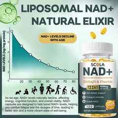 NAD supplement, 1500mg resveratrol containing supplement, 120 capsules USA Ship