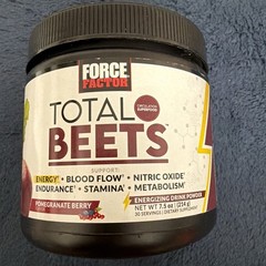 Force Factor Total Beets Drink Mix Superfood Powder with Nitrates to Support…
