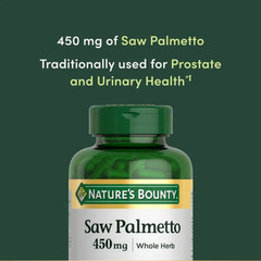 Nature’s Bounty Prostate Support Saw Palmetto 450mg 250 Ct
