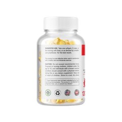 Zinc Gluconate Skin Metabolism (50mg) Gluten Free and Non-GMO 360 Softgel USA
