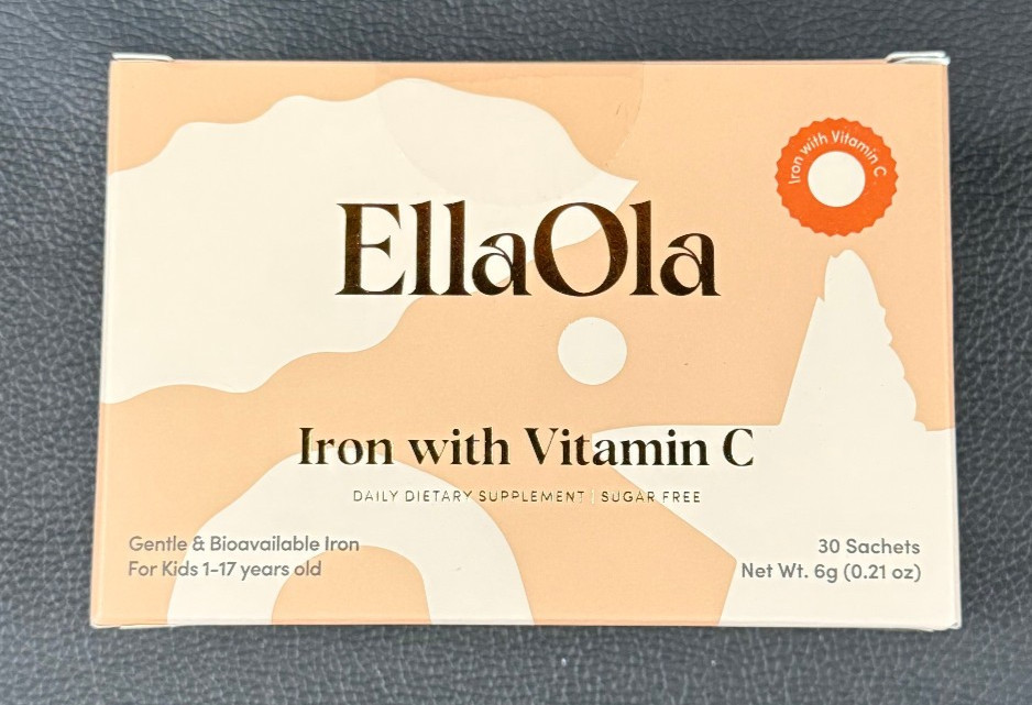 EllaOla Iron with Vitamin C 30 Sachets Exp 07/2027 New Sealed