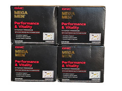 4x GNC Mega Men Performance and Vitality Vitapak Program 30 Packs EXP 12/25