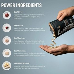 FORGEBODY Beef Organ Capsules Complex Supplement Supports Body Health & Brain