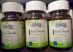 3 Nature’s Promise Easy-to-Swallow Basic Multi Vitamin 180 Tablets 6/27 FREE S/H