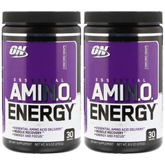 Optimum Nutrition, (2 Pack) Essential Amin.O. Energy, Concord Grape, 9.5 oz (270