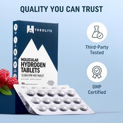 Molecular Hydrogen Tablets for Drinking Water with Magnesium | Highest Concentra