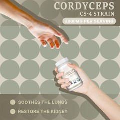 Cordyceps Capsules 2000mg – Immune & Energy Boosting Supplement, Metabolism