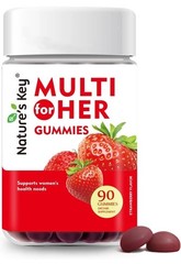 Nature’s Key Multi multivitamin for Her Gummies Strawberry (90) Women
