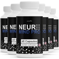 (6 Pack) Neuro Mind Pro Nootropic Natural Brain Formula Supplement