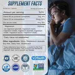 Magnesium 7 Complex Supplement Advanced | Sleep, Muscle & Nerve Support, 60 Caps