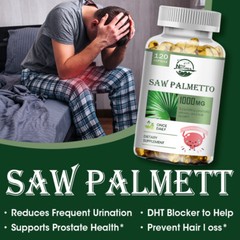 Saw Palmetto 1000mg – Premium 120 capsules Health Support Supplement