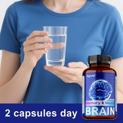 Brain Support 120pcs, Relieves Stress,Promotes Brain Function and Nervous System