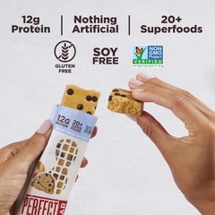 Chocolate Chip Cookie Dough Protein Bar Gluten Free Soy Non GMO 2.2 Ounce 10