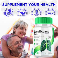 (1 Pack) Lung Expand Pro Advanced Support Vitamin Max Supplement 60 Capsules