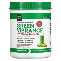 Green Vibrance 60 servings Vibrant Health Superfood Probiotics