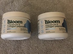 2 Bloom Colostrum & Collagen Peptides Unflavored 4.16 Oz NEW SEALED