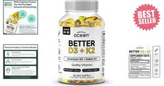 Maximum Bioavailable Better D3 + K2 – 3,000 IU Softgels for Optimal Health