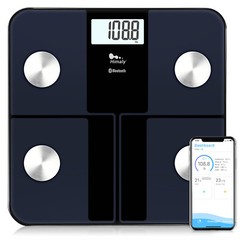 Himly Smart Digital Bathroom Scale – 8 Body Comp Analyzer, Bluetooth App 400 lb
