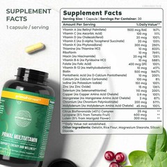 Harvest Primal Primal Multivitamin – Minerals – Energy Immune Brain Heart Health