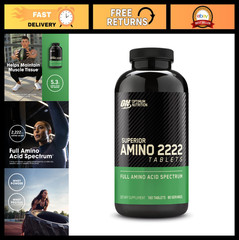 Essential Amino Acids Tablets, Complete EAAs, 160 Count, Superior Amino Formula