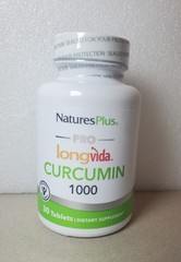 NaturesPlus PRO Longvida Curcumin 1000 mg – 30 Tablets – Promotes Healthy