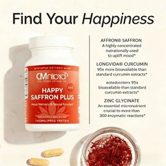 NEW LUXRY Happy Saffron Plus by BrainMD,Positive Mood & Emotional Wellness
