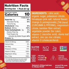 Electrolytes Powder Hydration Packets with Vitamins, Zinc & Turmeric Curcumin