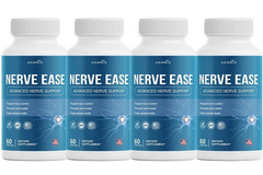 (4 Pack) Nerve Ease Nootropic Nerve Support Max Supplement, NerveEase Capsule