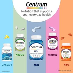 Centrum Men-Multivitamin 50Tablet for Men With 23 Vital Nutrients including Zinc